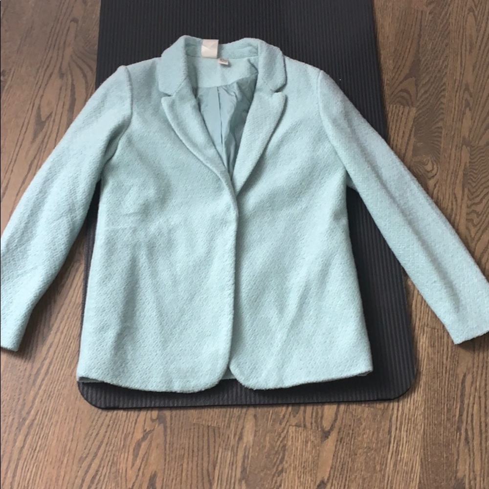 Forever 21 Short Textured Pea Coat Jacket Mint